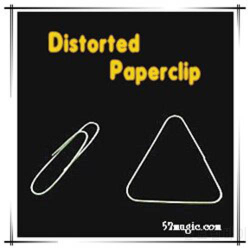 Free shipping magic tricks new arrvial Distorted Paperclip / Memory metal magic gimmick / Paperclip to Triangle / close-up magic