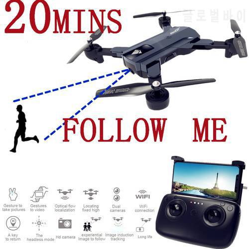 X196 Drone 20 mins Drones with Camera HD 2MP RC Racing Drone Follow Me FPV RC Quadcopter with Camera Dron VS SG900 H62 F196