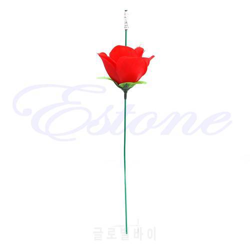 Stage Close Up Magic Trick Torch Rose to Fire Tricks Flame Appearing Flower Hot