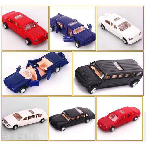 1pcs 7cm 4D Plastic Assembled Car Scale 1:87 Modern Cars Collection Puzzle Assembling Toys For Children