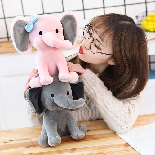 25cm Bedtime Originals Choo Choo Express Plush Toys Elephant Humphrey Soft Stuffed Plush Animal Doll for Kids Birthday Gift