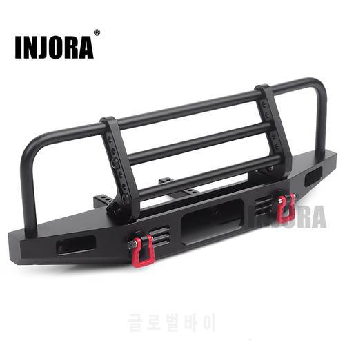 INJORA Adjustable Metal Front Bumper for 1/10 RC Crawler TRX4 Defender Axial SCX10 SCX10 II 90046 90047