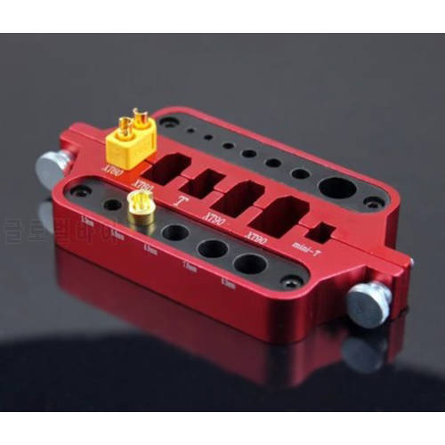 RC metal mini red soldering tool holder model car drone marine welding tool T plug connector XT60 XT90