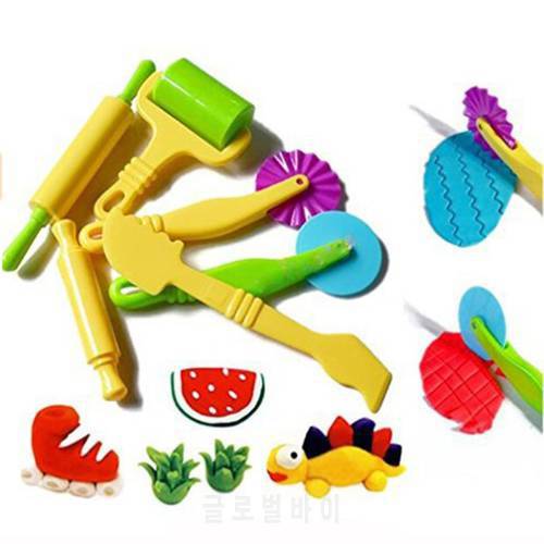 Color Play Dough Model Tool Toys Creative 3D Plasticine Tools Playdough Set Clay Moulds Deluxe Set Learning Education Toys872969