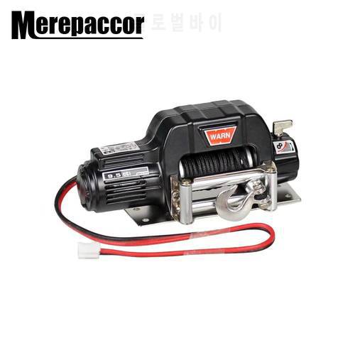 MEREPACCOR Rc Car Metal Steel Wired Automatic Simulated Winch For 1/10 Rc Crawler Car Axial Scx10 90046 D90 Traxxas Trx4