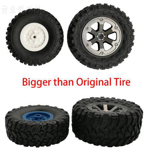 4Pcs 1/16 Scale RC Car Rubber Wheel Rim Tire Tyre Part for WPL B-14 FY001 Model Car Off-Road Buggy Car Toys Accessories