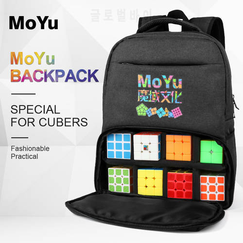 New Moyu Backpack Bag Balck Professional bag For Magic Puzzle Cube 2x2 3x3x3 4x4 5x5 6x6 7x7 8x8 9x9 10x10 ALL Layer Toys Games