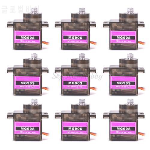 NEW MG90S 9g Metal Gear Mini Rc Servo Upgraded SG90 Micro Servos for Smart Vehicle Helicopter Boat Car
