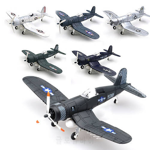 1/48 Scale Assemble Fighter Model Building Kit Military Toys WW2 British F4U Hurricane Spitfire Aircraft Diy Transport Airplane