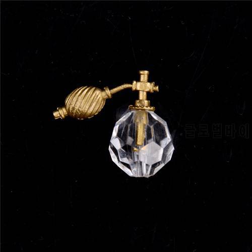 1/12 Dollhouse Miniature Bathroom Bedroom Transparent Perfume Bottle Dresser Accessories For Home Kids Gift Toy Craft Doll House