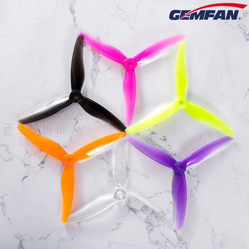 24pcs/ 12 pairs Gemfan 51433 5inch 3 blade/ tri-blade Propeller Props CW CCW Compatible T-motor for FPV Racing Drone