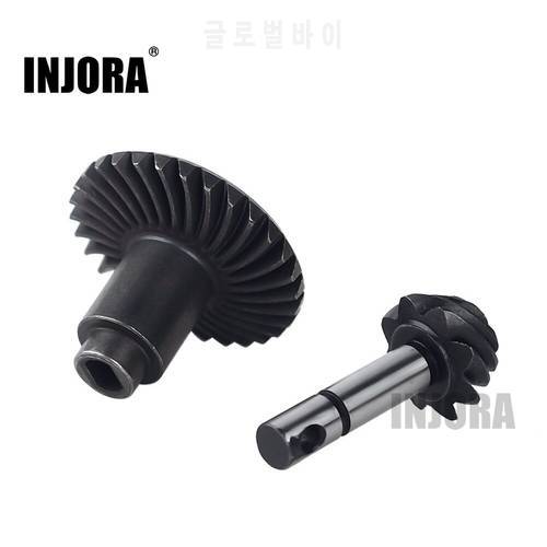 INJORA 8T 30T Steel Helical Bevel Axle Gear for 1/10 RC Crawler Axial SCX10 II 90046 90047 90059 90060