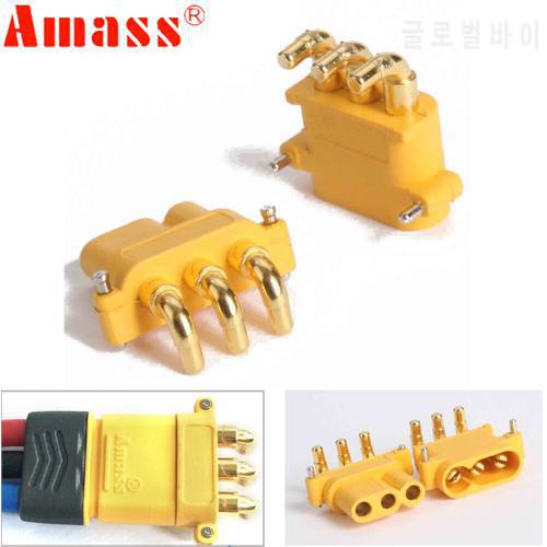 10 x Amass MR30PW Connector Plug With Sheath Female & Male for RC Lipo Battery RC Multicopter Airplane (5 Pair )