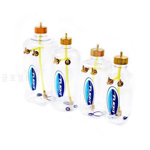 Flight Model Transparent Fuel Tank 260ml 360ml 500ml 700ml 1000ml With Oil Nozzle For RC Airplane Aircraft