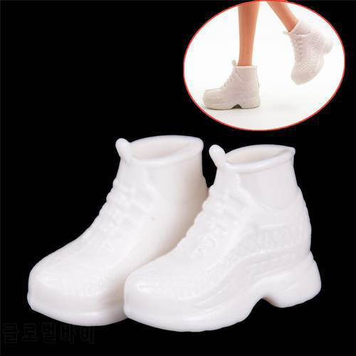 10 Pairs Fashion White Doll Sneakers Shoes Dolls Accessories Gift For For 30cm Doll Best Birthday Gifts
