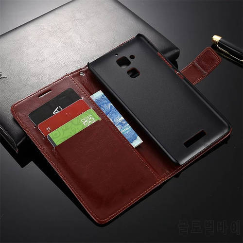 Flip Wallet Leather Cover For 5.2