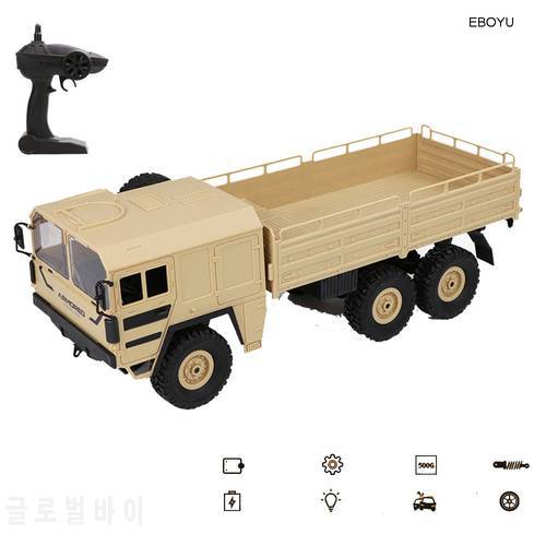 JJRC RC Military Truck 1:16 2.4G RC Car 6WD High Speed 15km/h Remote Control Truck Off-Road RTR Gift Toy for Kids