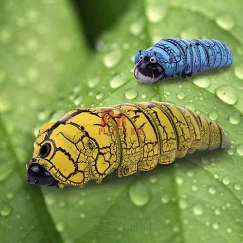 pb playful bag Funny Simulation Infrared RC Remote Control Scary Creepy Insect The caterpillar Toys Halloween Gift For Children