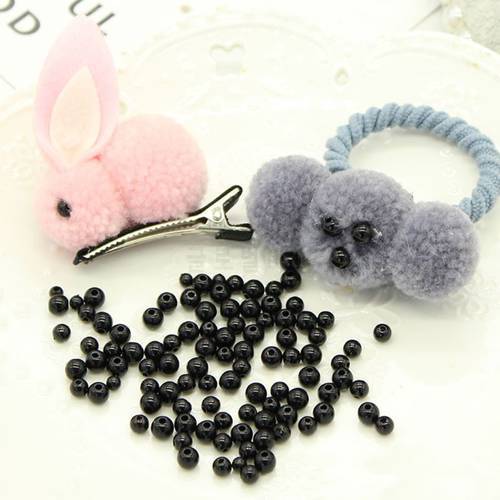 100pcs 3-12mm Black Safety Doll Eyes Sewing Beads For DIY Bear Stuffed Toys Scrapbooking Crafts