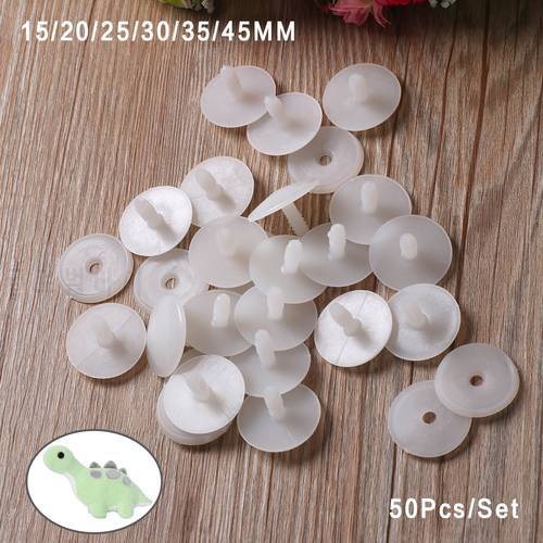 20/50Pcs 15/20/25/30/35/45mm White Plastic DIY Doll Joints Teddy Bear Making Crafts Kids Toy Dolls Accessories For Child Toys