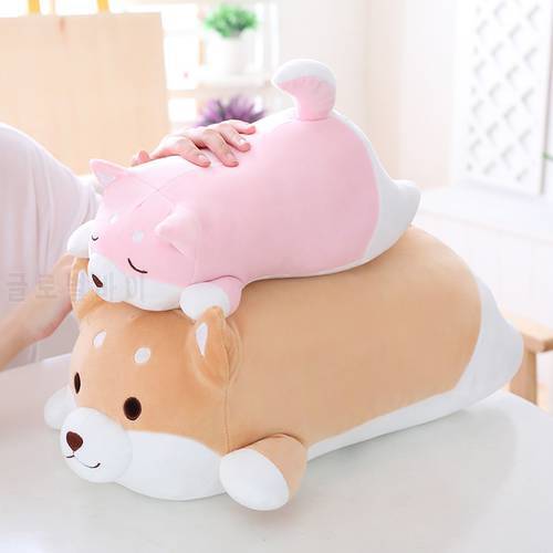 Free shipping 1pcs 35/55cm Stuffed plush Soft Kawaii Fat Shiba Inu Dog Cartoon Pillow for children girlfreind birthday gift