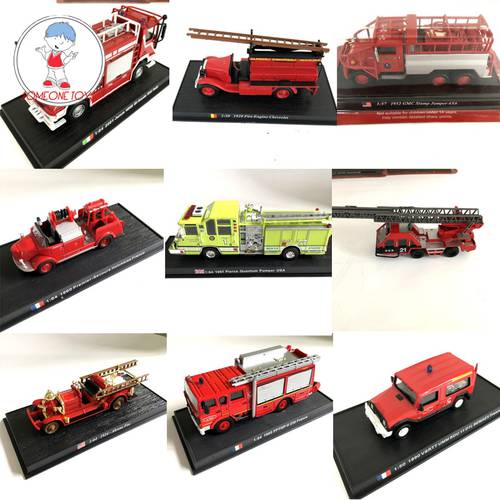1/43 1/54 Scale Alloy Fire Truck Model EQ141 World Firetruck Diecast Collections Boys Gift Toys