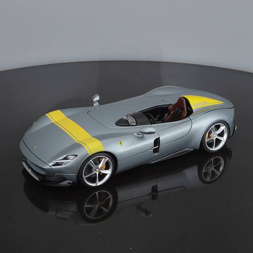 Bburago Monza SP1 1:18 Diecast Grey Sport Car High Simulation Vehicle Alloy Model Car