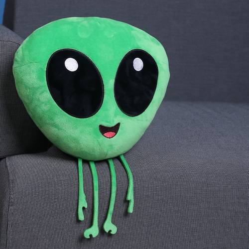 Fashion Girl Funny ET Pillow Expression Chance To Meet Green Alien Bogy Plush Doll Toy Friend Boy Birthday Gift Toys