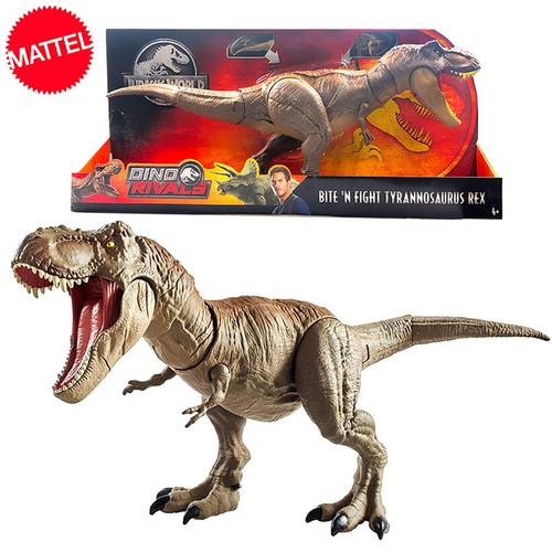 Original 56cm Jurassic World Bite Fight Tyrannosaurus Rex Large Competitive Movie Dinosaur Model Action Figure Toy for Children