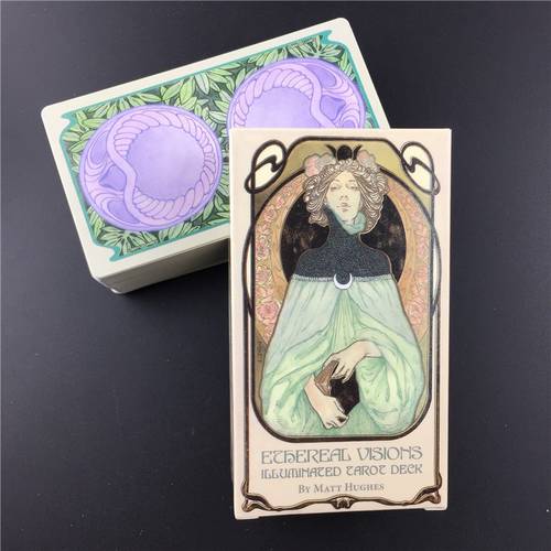 Ethereal Visions Illuminated Tarot Deck Cards Divination Matt Hughes Board Games