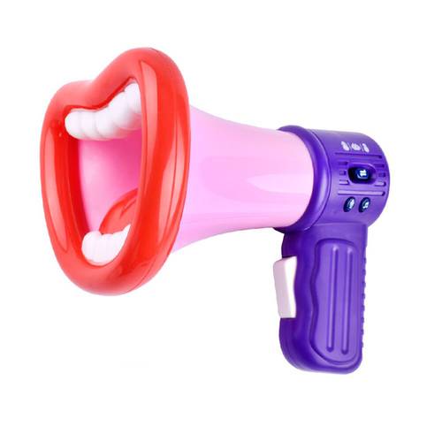 Big Mouth Funny Megaphone Recording Toy Kids Voice Changer Children Speaker Handheld Mic Vocal Toys M09