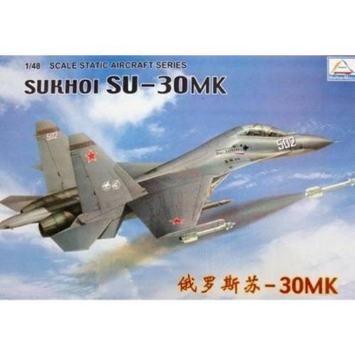 1:48 Russia SU-30MK Fighter Military Assembled Aircraft Model Simulation Modern Bomber Fighter