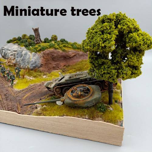 Miniature trees Sand Table Landscape Tree Model Vegetation simulation scenario model Building DIY garden materials toy models