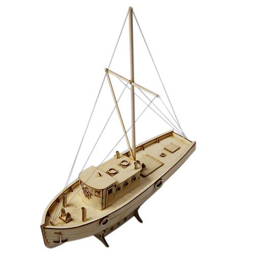 Wooden boat Wooden ship model Ship Assembly Model Diy Kits Wooden Sailing Boat 1:50 Scale Decoration Toy Gift