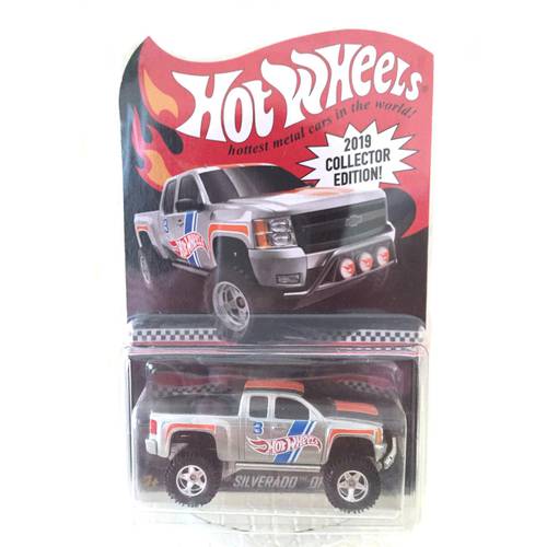 Hot Wheels Car 2019 Red Line Club CHEVY SILVERADO Collector Edition Metal Diecast Model Cars Kids Toys Gift