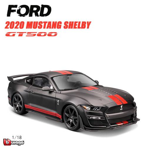 Maisto 1:18 New 2020 Custom Edition Ford Shelby GT500 Alloy Retro Car Model Classic Car Model Car Decoration Collection gift