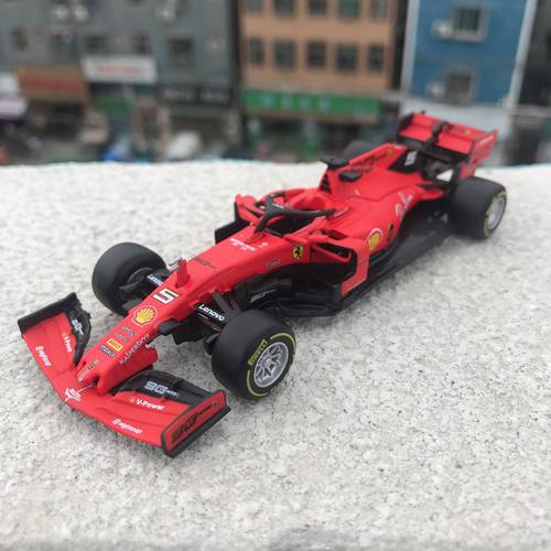 Bburago 1:43 SF90 No. 5 F1 racing formula racing static simulation alloy alloy car model Ferrari