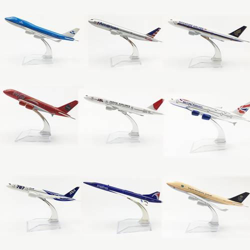 16cm 1:400 Scale Airplanes Boeing B747 B777 B787 Airbus A350 A380 Model Airplane Kits Gift Plane metal Diecast Models Toys