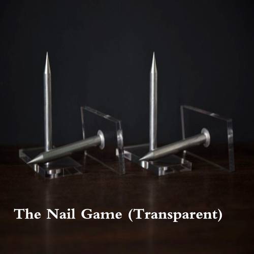 The Nail Game (Transparent) Close Up Bar Illusions Gimmick Magic Props Mentalism 100% Safe Nail Roulette Stage Magic Tricks Fun