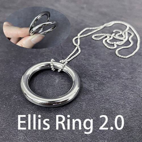 Ellis Ring 2.0 Magic Tricks Stage Close-up Magia Ring Vanishing Magie Rng and Chain Separation Magica Illusion Gimmick Props