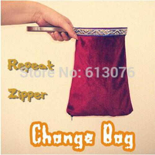 Repeat Zipper Change Bag (Medium)- Magic Tricks,Stage,Close Up,Accessories,Gimmick,Illusion,Comedy,For Kids