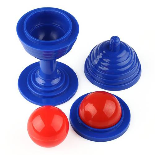 1 Set Trick Toy Ball And Vase Set Close-up Stage Toy Ball For Kids Color Random Props Tricks Disappearing V6K8