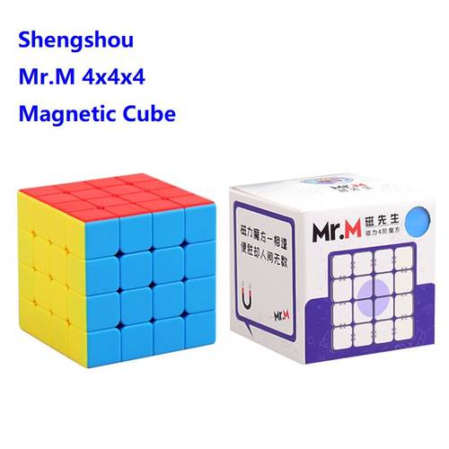 Sengso Shengshou Mr.M Magnetic 4x4 Cubing Magic 4x4x4 Magnet Positioning Mrm 4 Cubo Magico 4*4 Magnets Cube Game Puzzle toys