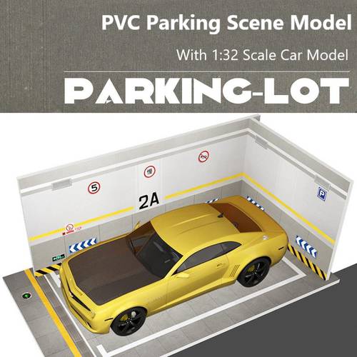 Scale Plastic DIY Model PVC Parking Lot Space Scene Garage Home Collection Decoration For 1:32 Simulation Alloy Car Model kit