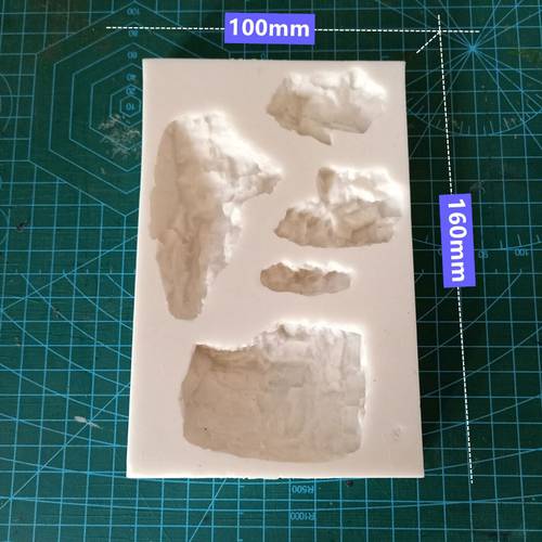 miniature Mould Making for Mountain Rock A005 Situational Sand Table Diy Tool Silica Gel Mould