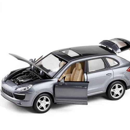 1/24 Simulation Cayenne SUV Toy Armored Vehicles Model Alloy Children Toy Genuine License Collection Gift Acousto-Optic