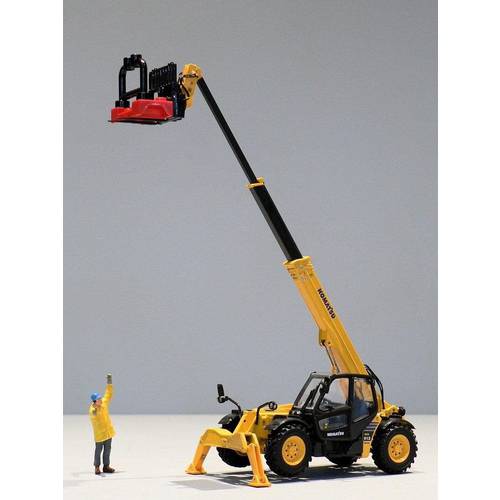 Collectible Alloy Model 1:50 Scale KOMATSU WH613 TELEHANDLER WITH PALLET FORKS Engineer Machinery Diecast Toy Mode Gift UH8002