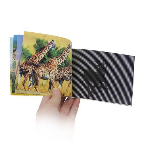 Magic Moving Images Books Animal Pictures Magic Tricks Props Toys Animated Optical Illusions Kids Gifts