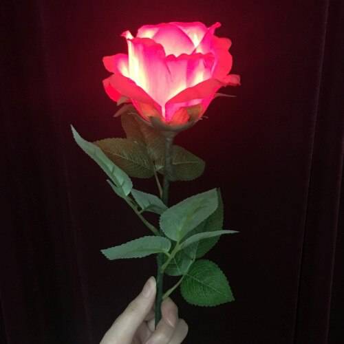 Lighting Rose Remote Control / Button (1 Flowers) - Magic Trick,Flower Magic,Close Up Magic,Stage,Magic For Lover,Romantic,Props