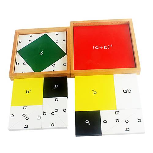 Wooden Toy Montessori Pythagorean Theorem ABC Board Math Formula Learning School Classroom Teaching Aids Early Educational Toys